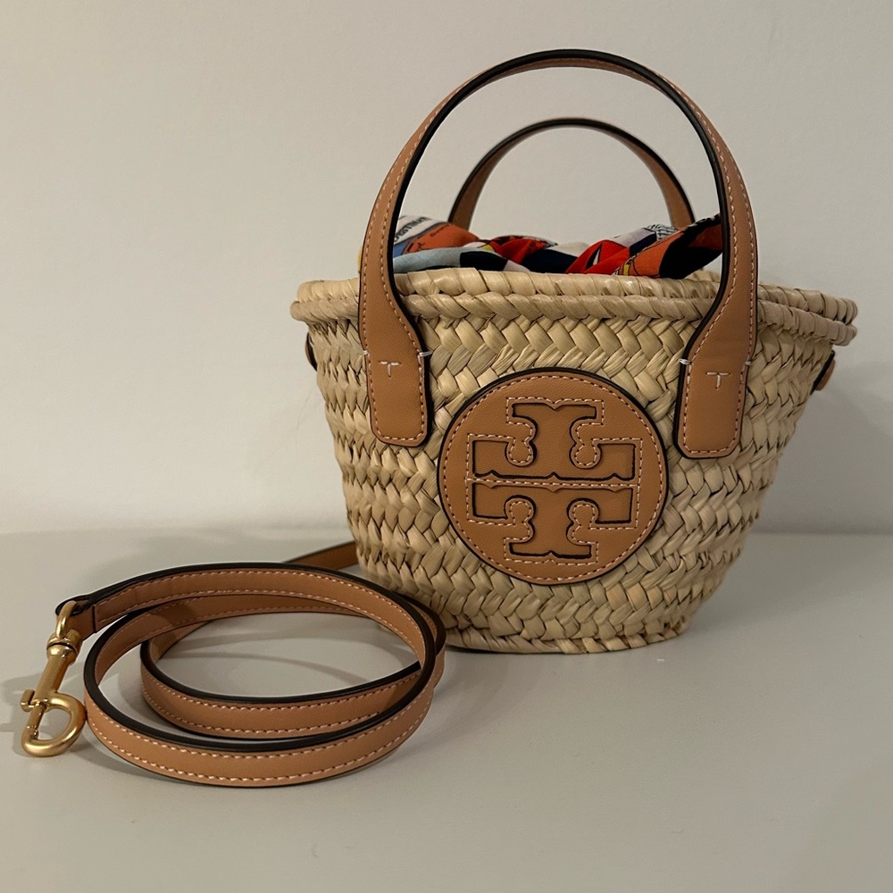 Tory Burch Straw Basket Bag